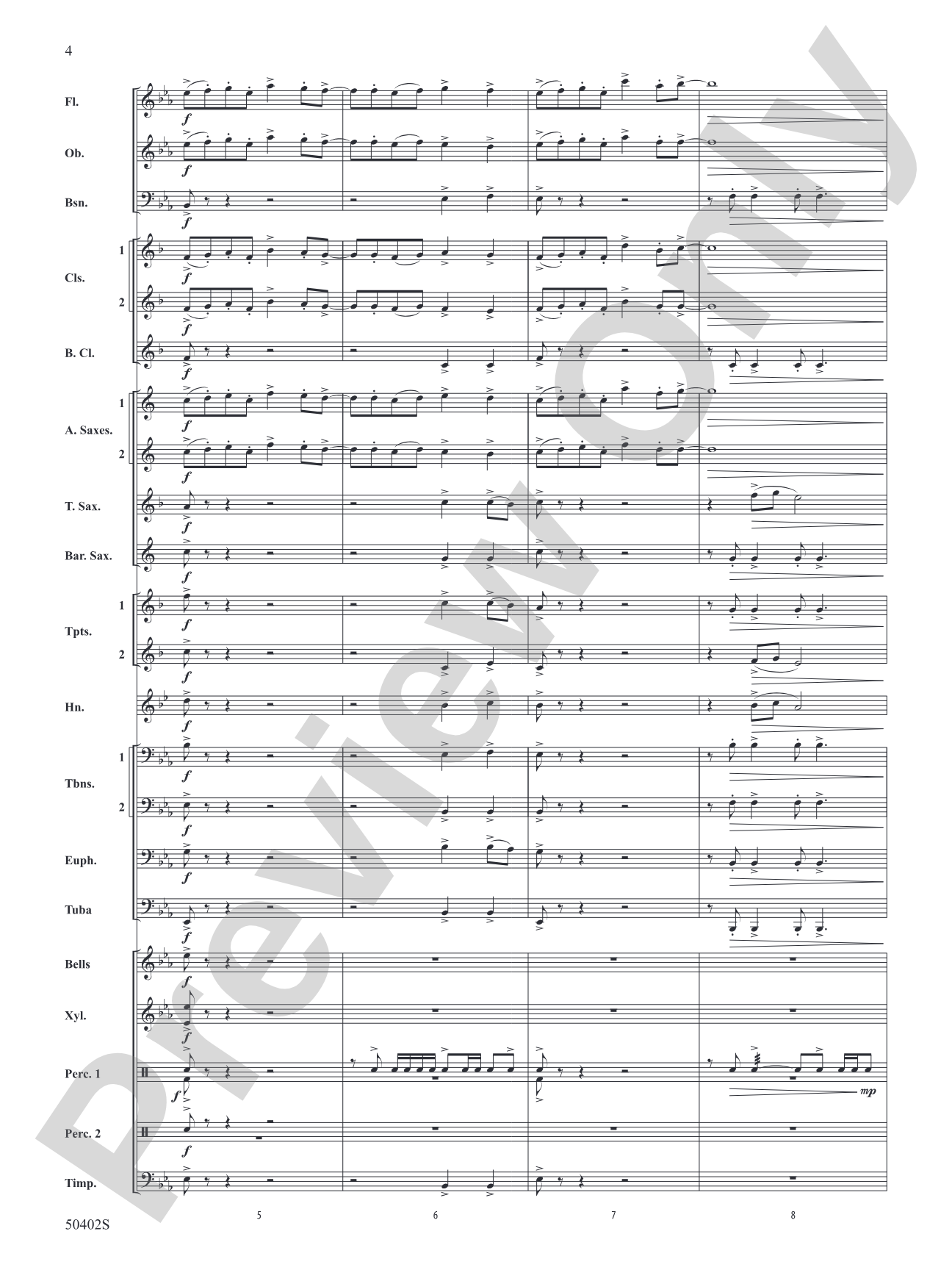 Up and Away: Concert Band Conductor Score & Parts