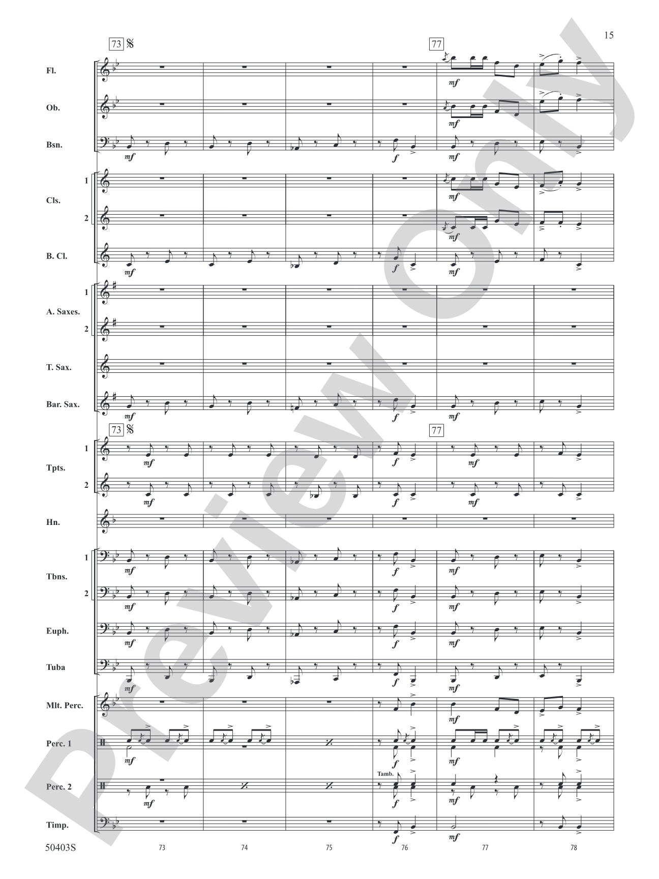 Mountain Music Throwdown: Concert Band Conductor Score & Parts