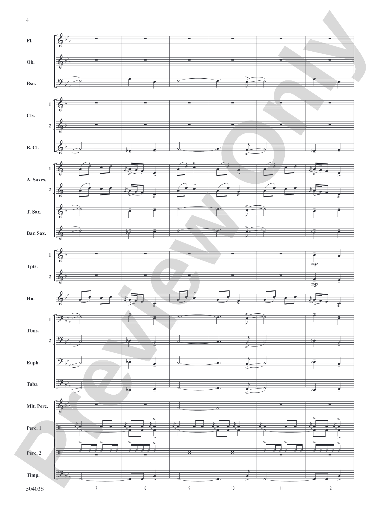 Mountain Music Throwdown: Concert Band Conductor Score & Parts