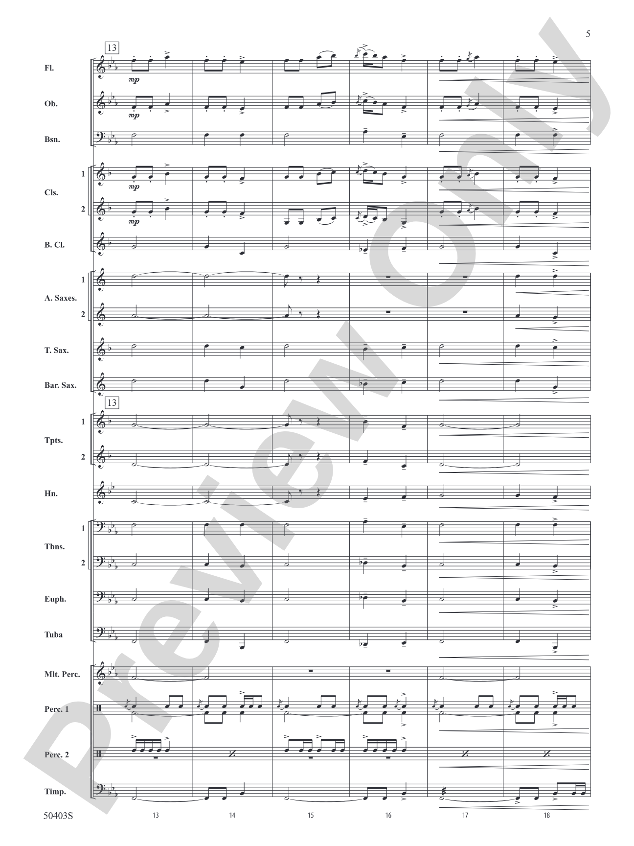 Mountain Music Throwdown: Concert Band Conductor Score & Parts