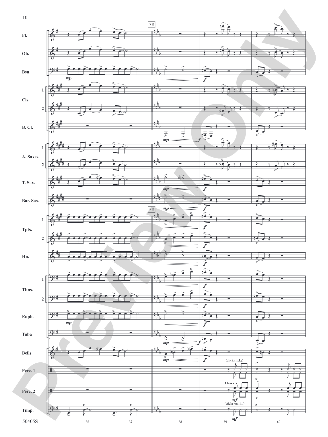 Sticky Notes: Concert Band Conductor Score & Parts