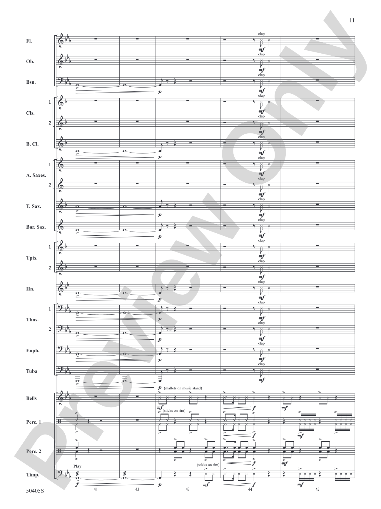 Sticky Notes: Concert Band Conductor Score & Parts