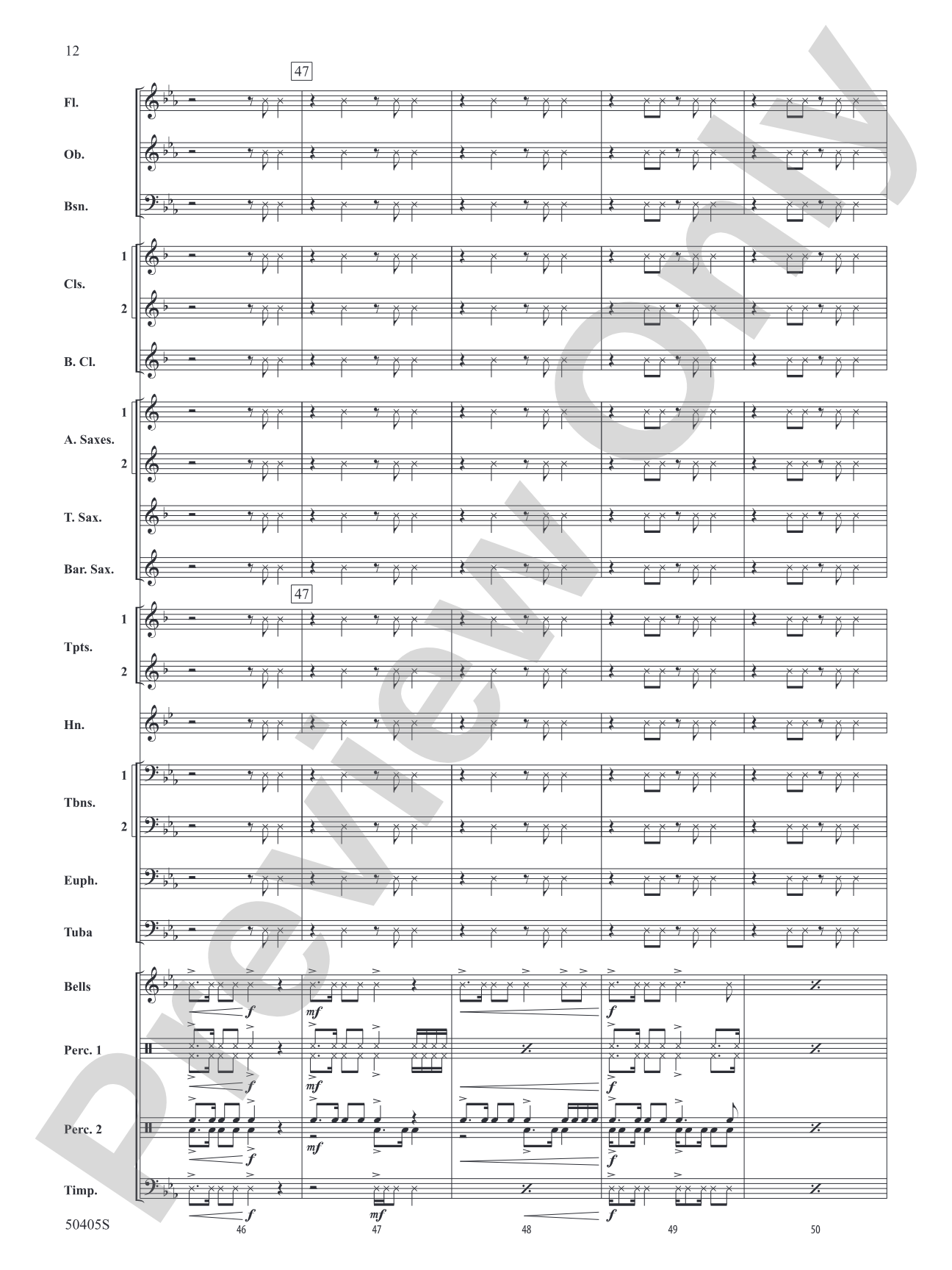 Sticky Notes: Concert Band Conductor Score & Parts