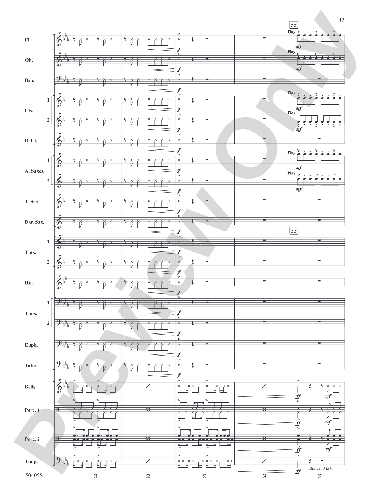 Sticky Notes: Concert Band Conductor Score & Parts