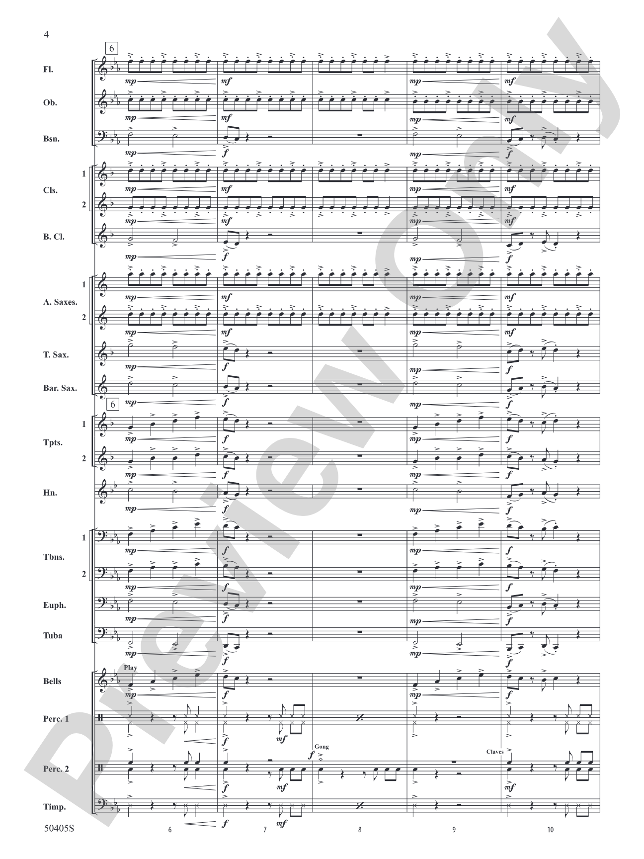 Sticky Notes: Concert Band Conductor Score & Parts
