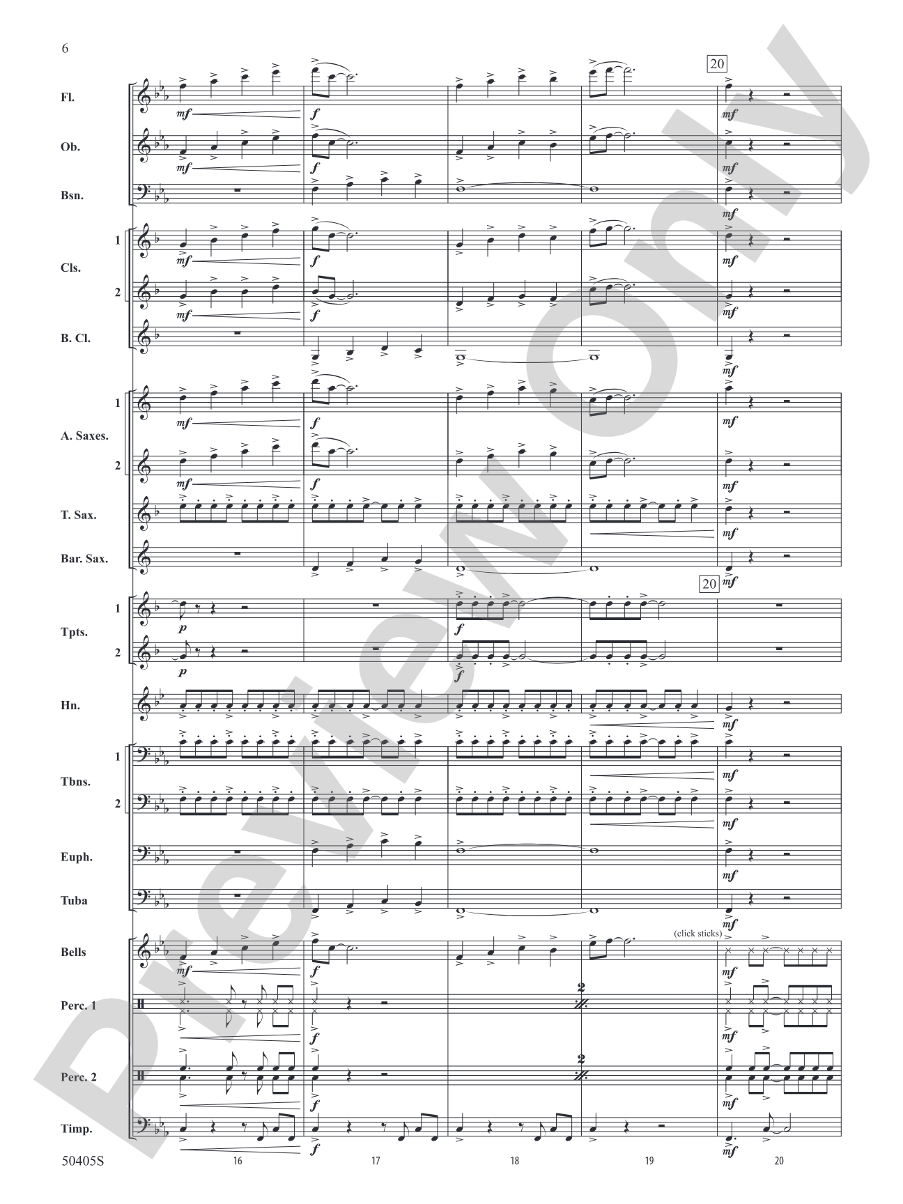 Sticky Notes: Concert Band Conductor Score & Parts