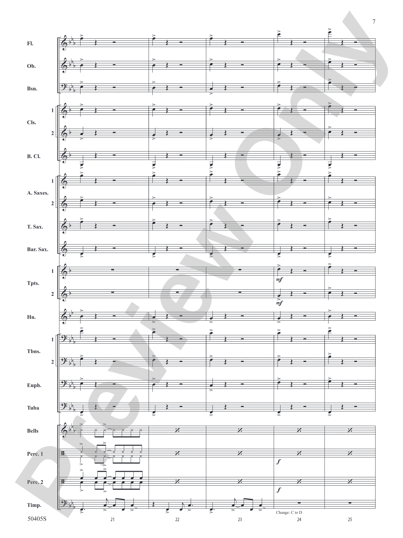 Sticky Notes: Concert Band Conductor Score & Parts