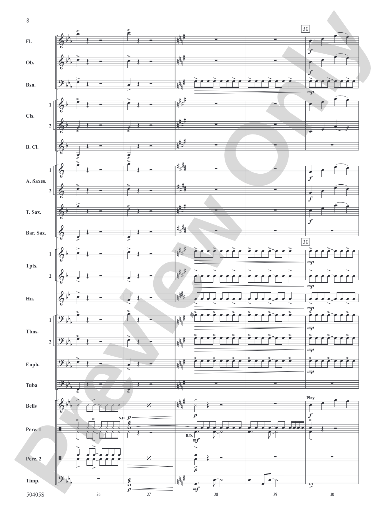 Sticky Notes: Concert Band Conductor Score & Parts