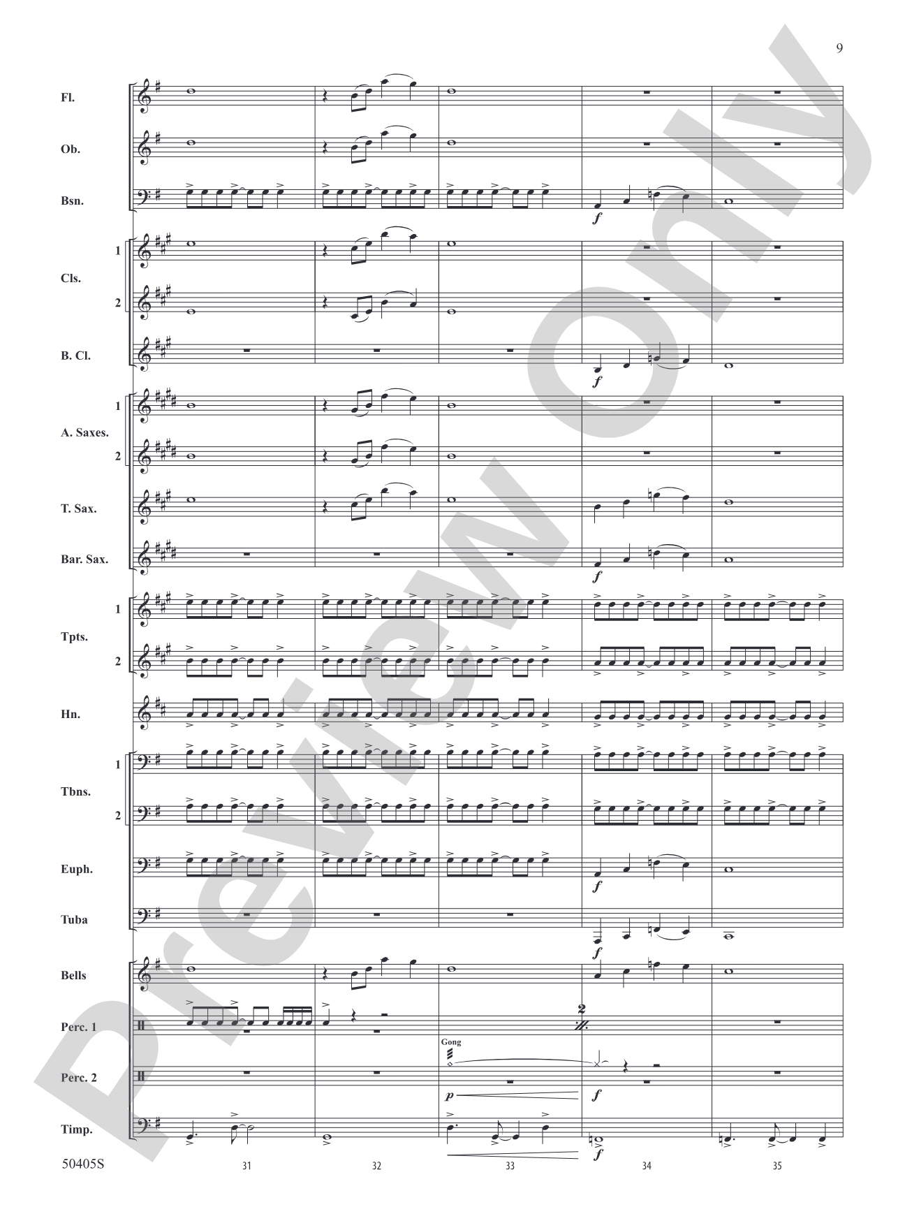 Sticky Notes: Concert Band Conductor Score & Parts