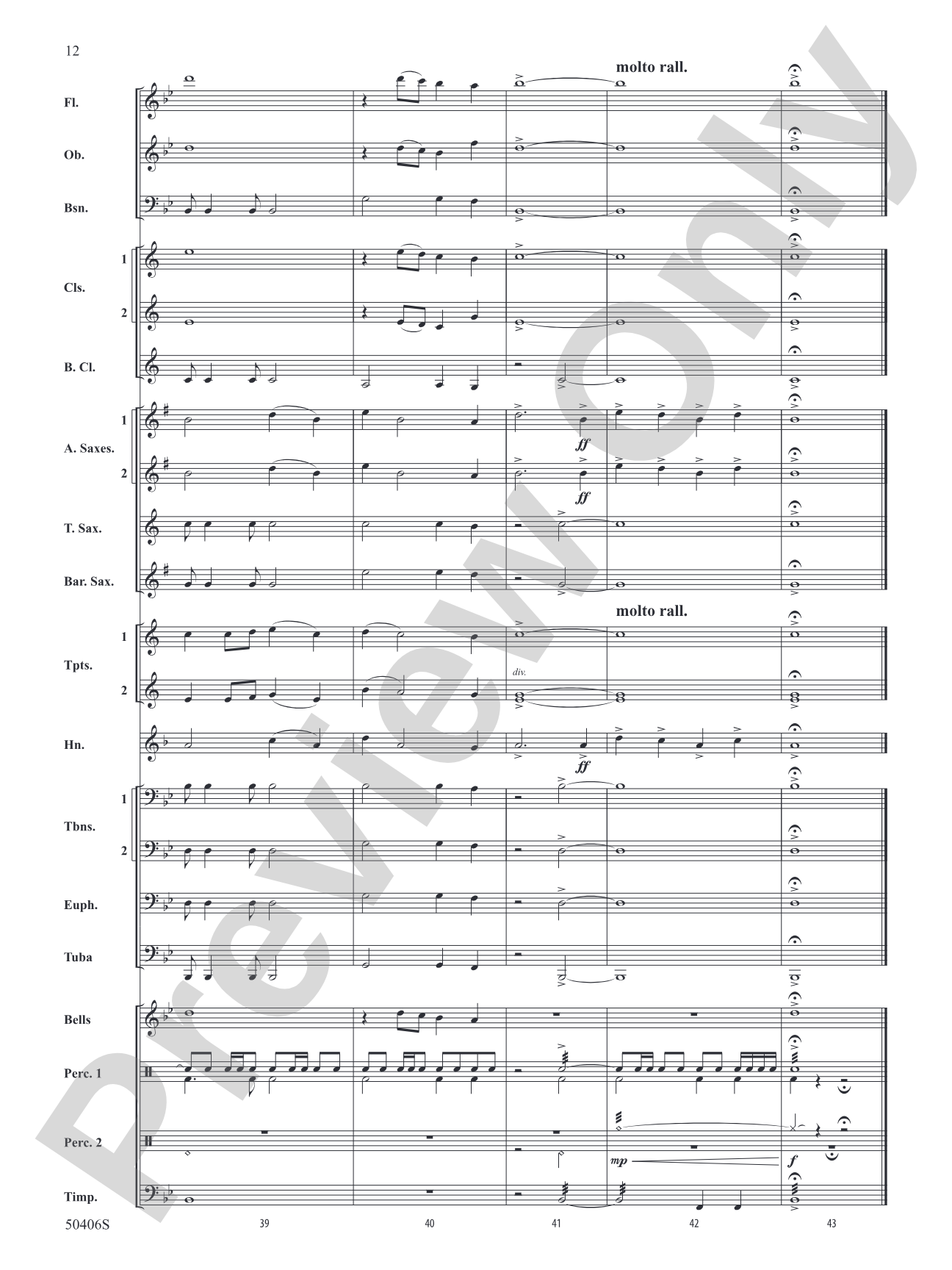 Montana Sunrise: Concert Band Conductor Score & Parts