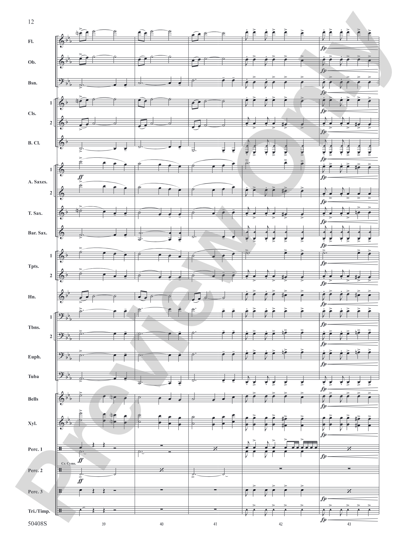 Quinctus: Concert Band Conductor Score & Parts
