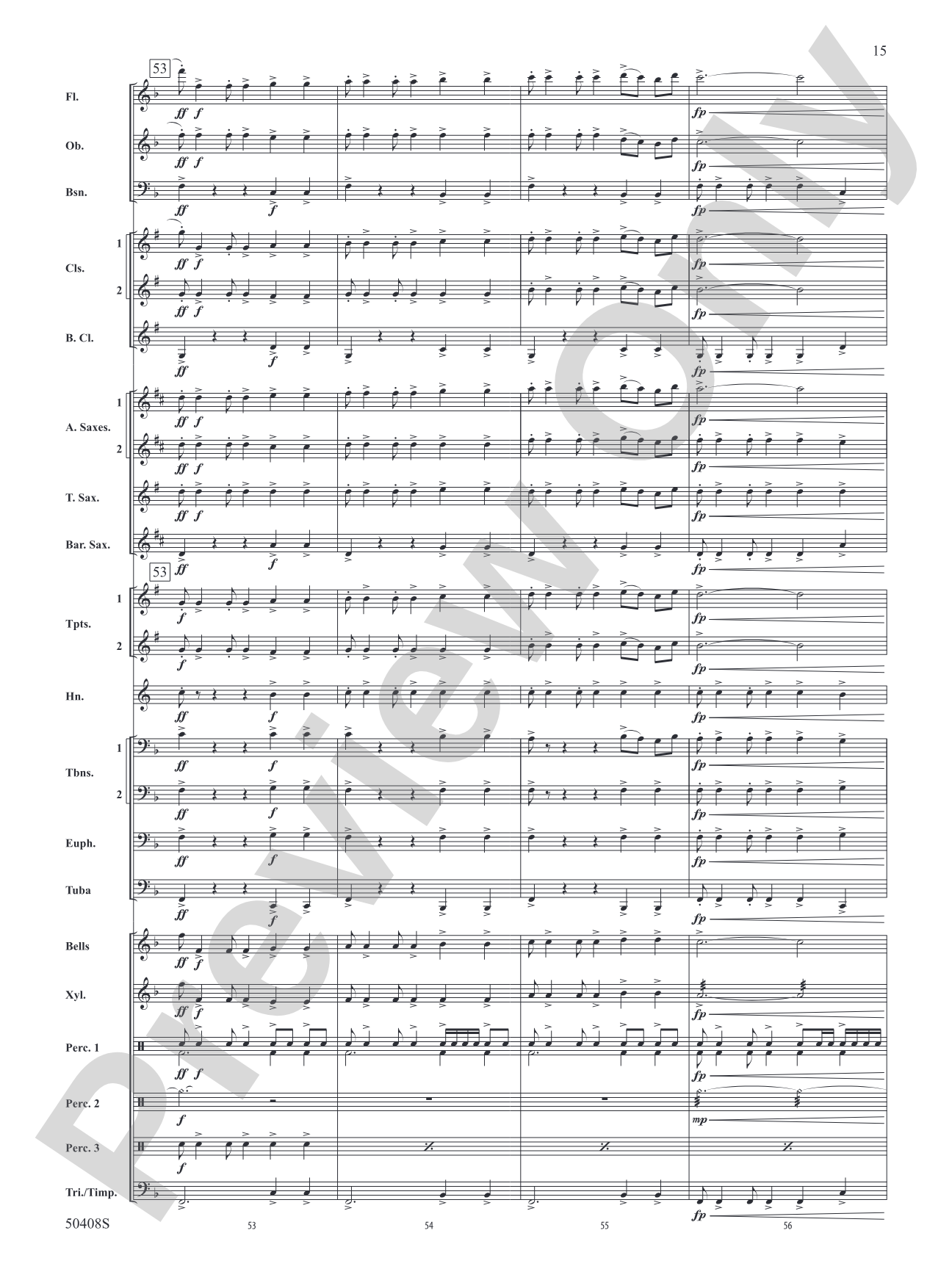 Quinctus: Concert Band Conductor Score & Parts