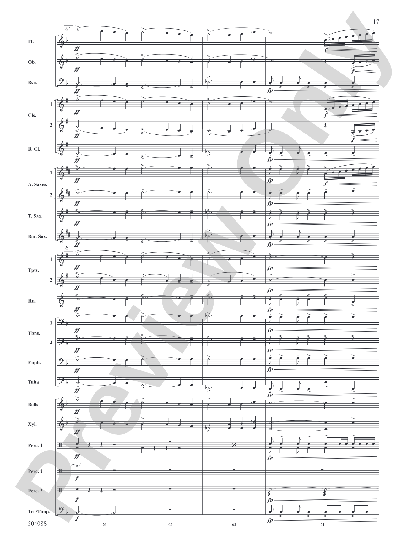 Quinctus: Concert Band Conductor Score & Parts