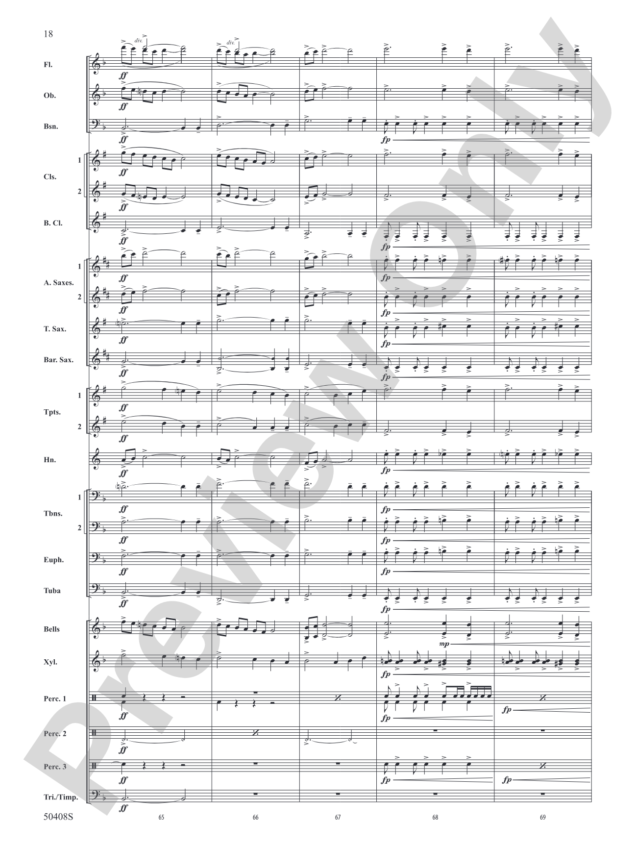 Quinctus: Concert Band Conductor Score & Parts