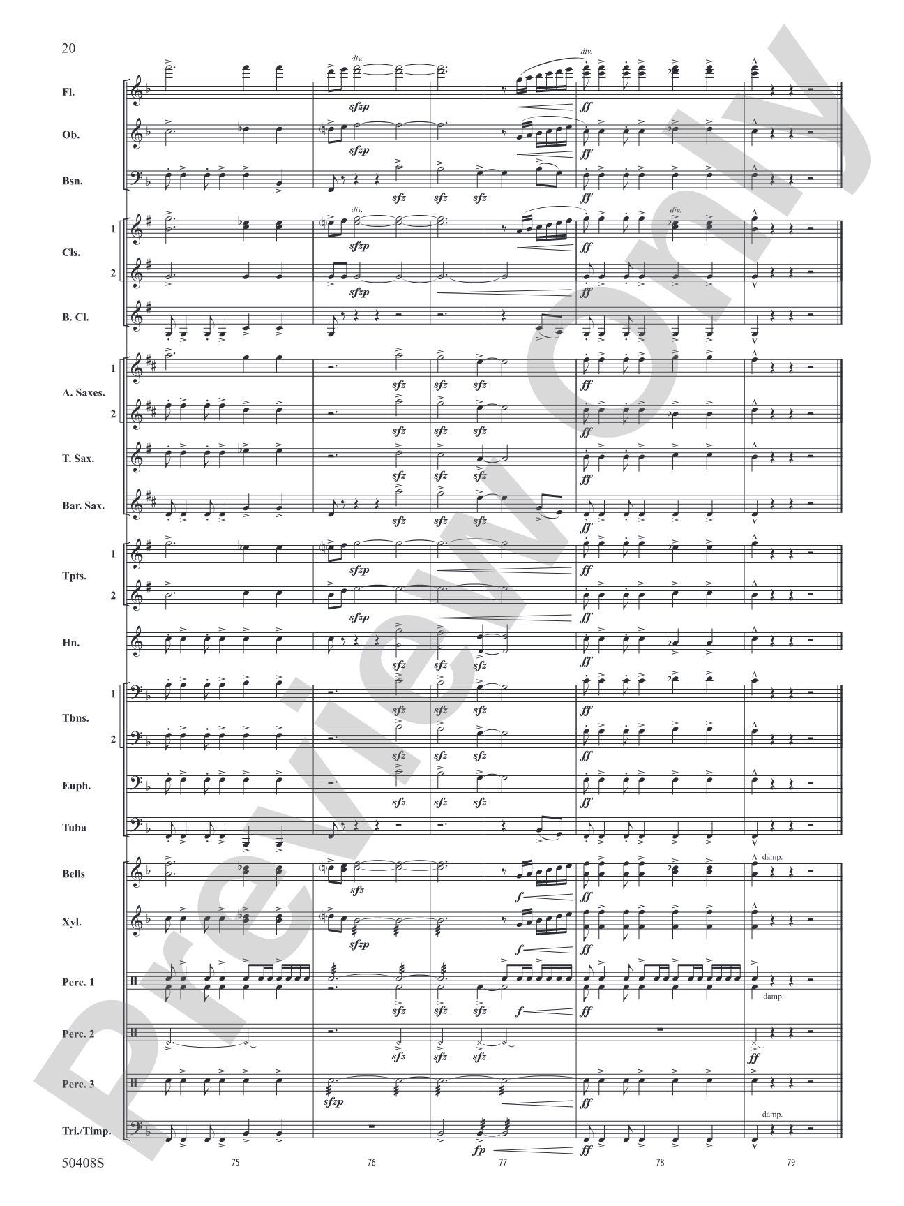 Quinctus: Concert Band Conductor Score & Parts