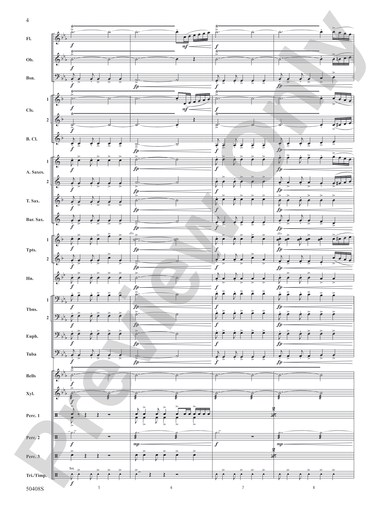 Quinctus: Concert Band Conductor Score & Parts