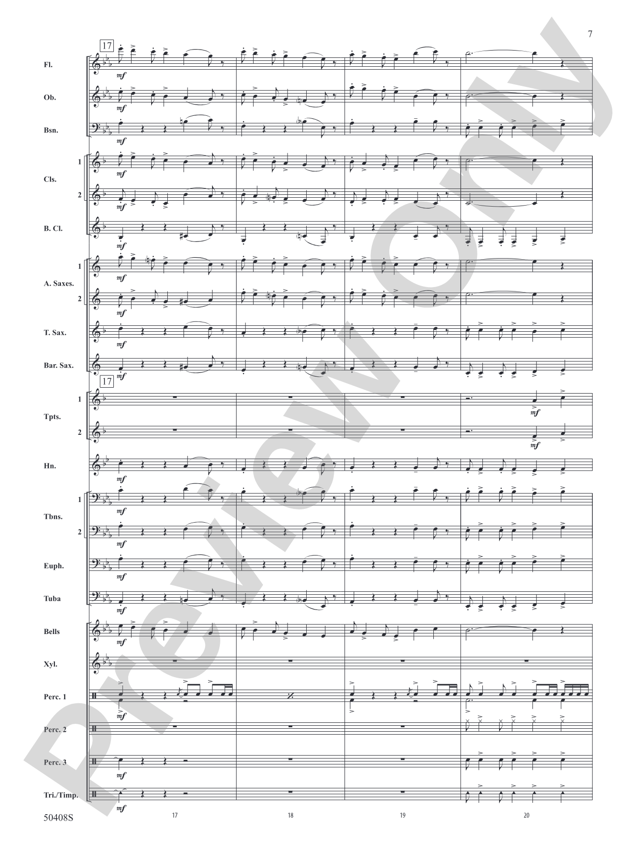 Quinctus: Concert Band Conductor Score & Parts