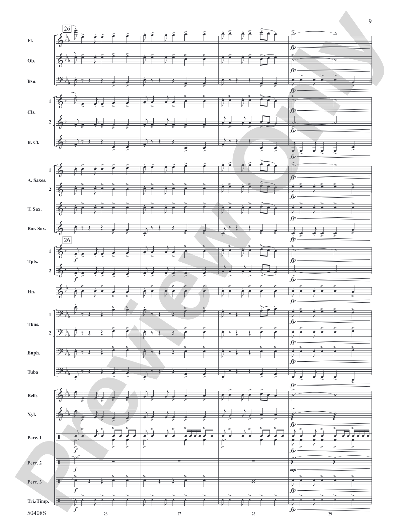Quinctus: Concert Band Conductor Score & Parts