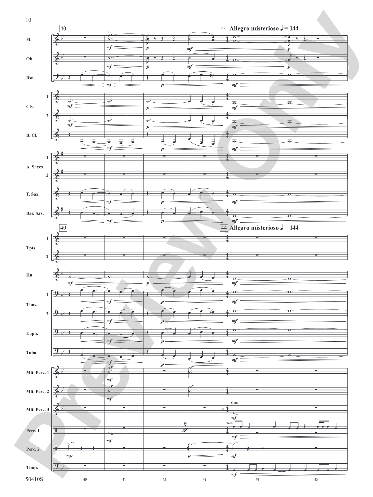 Capriccio Leone: Concert Band Conductor Score & Parts