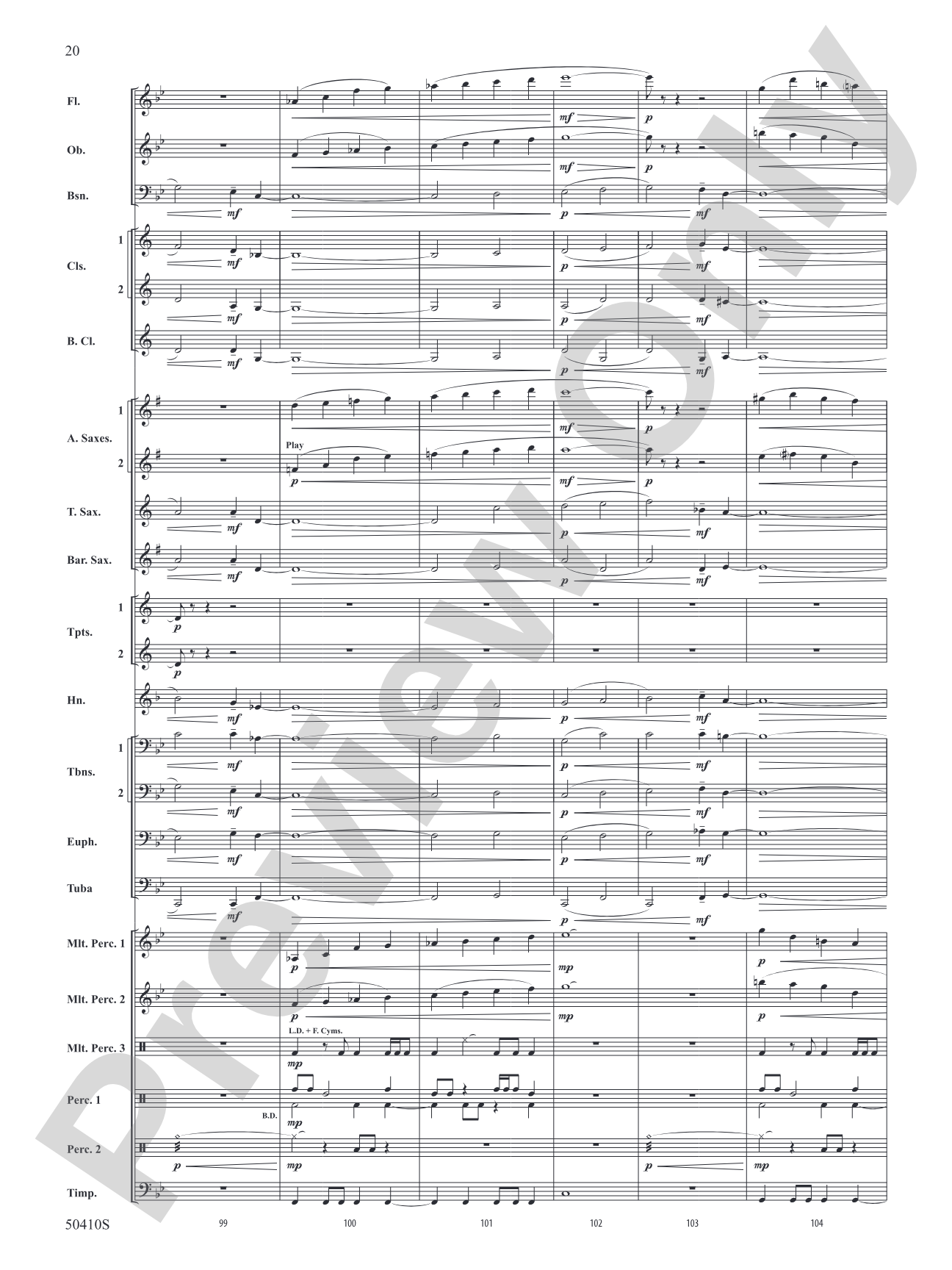 Capriccio Leone: Concert Band Conductor Score & Parts