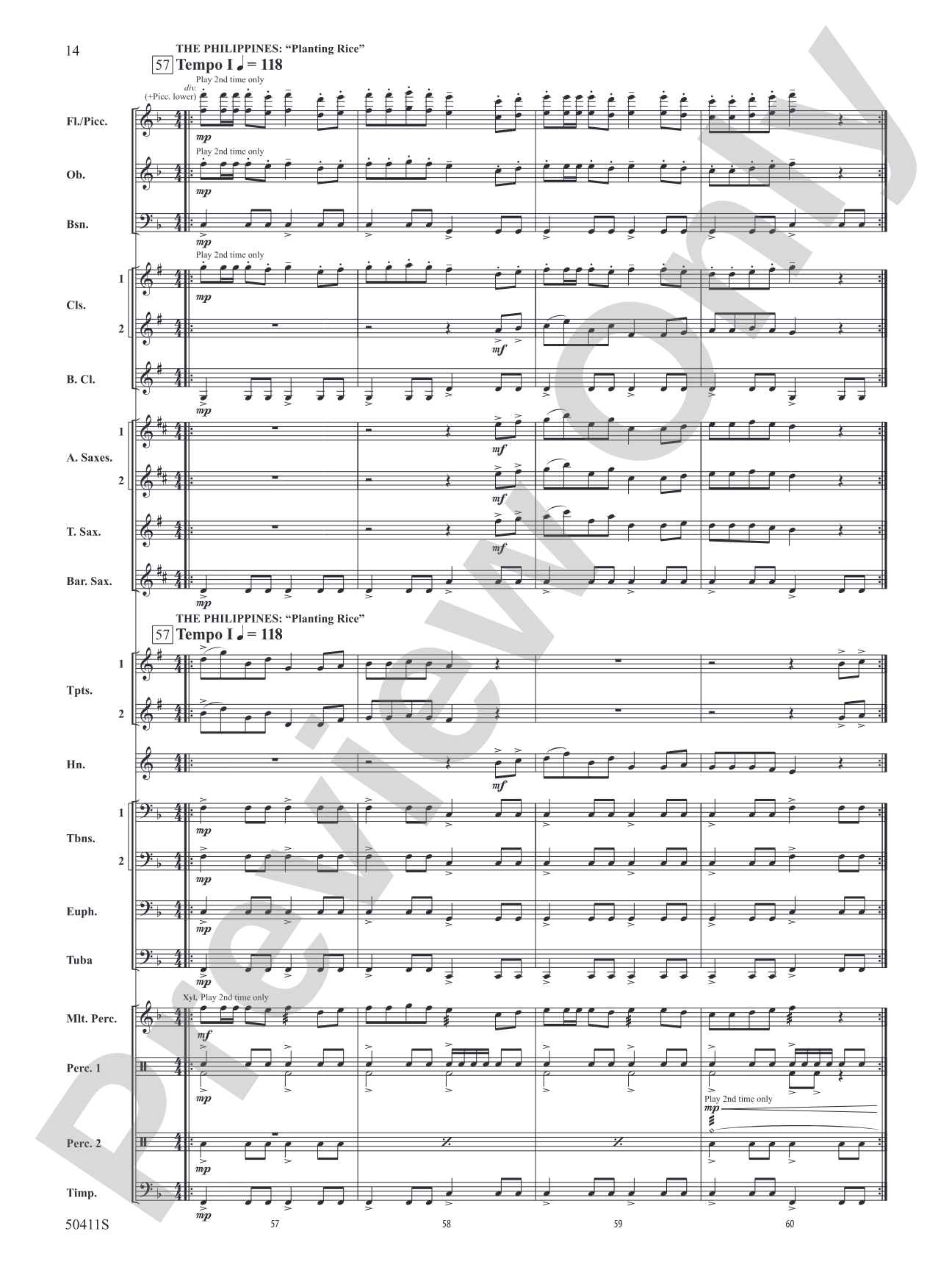 Around Asia in 80 Bars: Concert Band Conductor Score & Parts