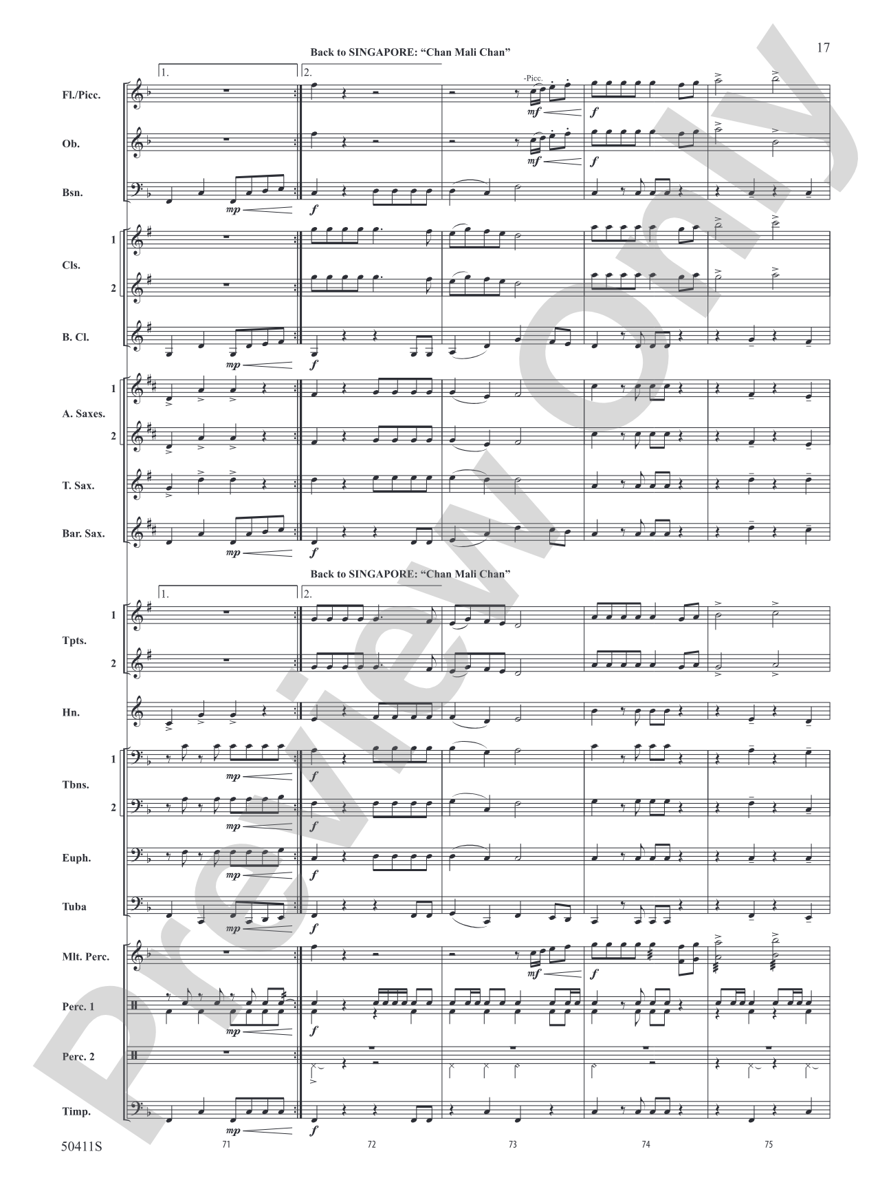 Around Asia in 80 Bars: Concert Band Conductor Score & Parts