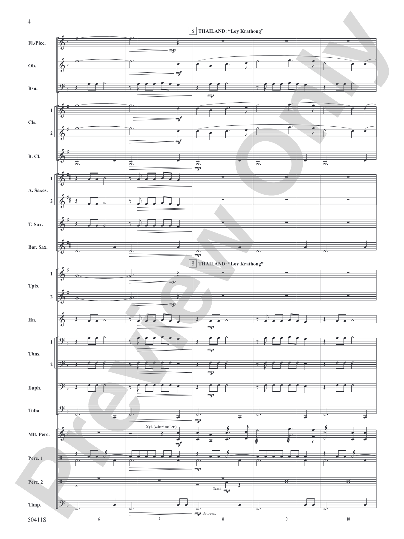 Around Asia in 80 Bars: Concert Band Conductor Score & Parts
