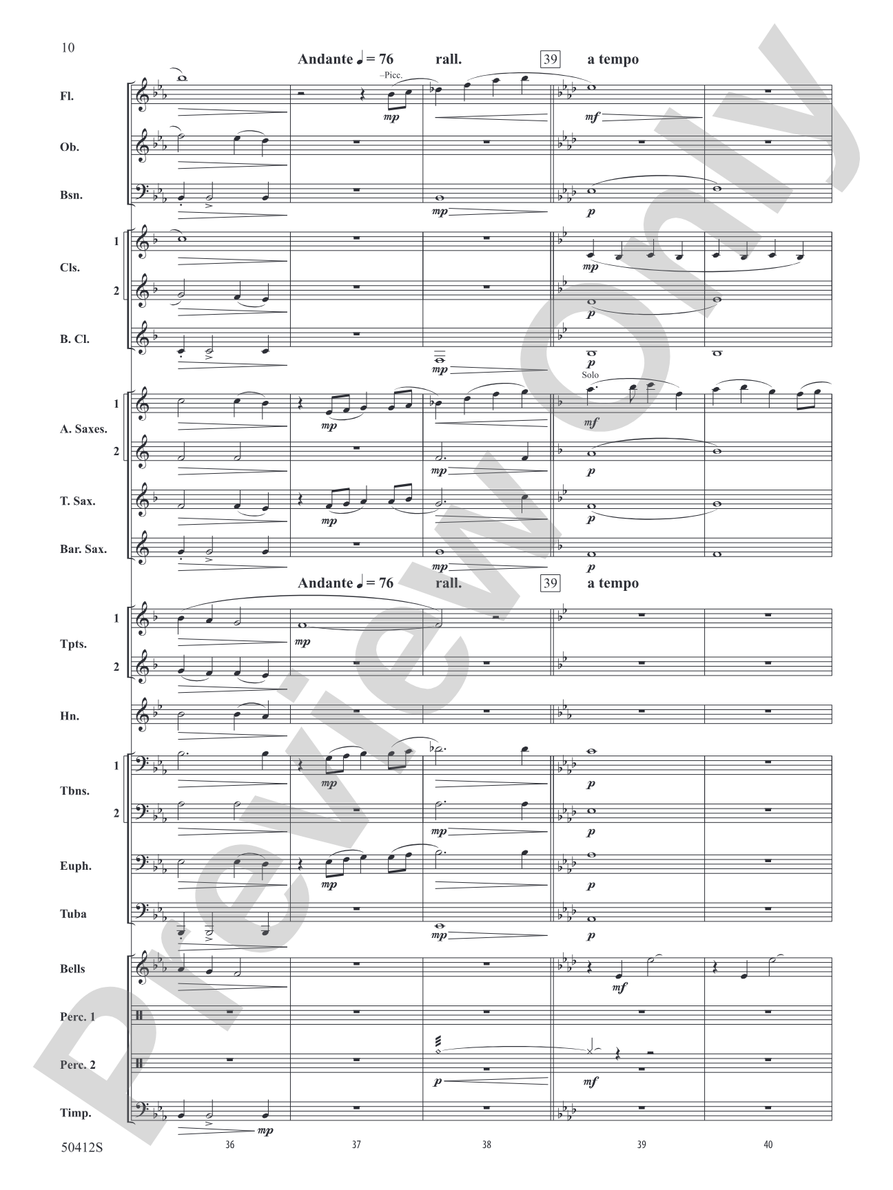 South Fork Legacy: Concert Band Conductor Score & Parts