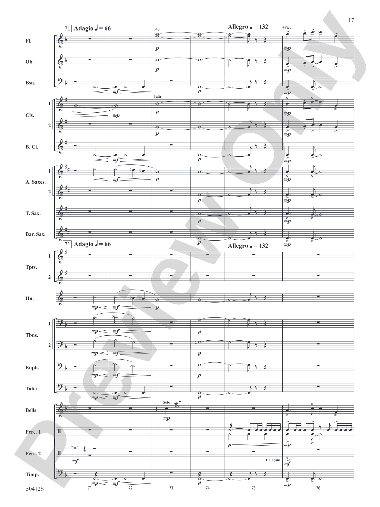 South Fork Legacy: Concert Band Conductor Score & Parts