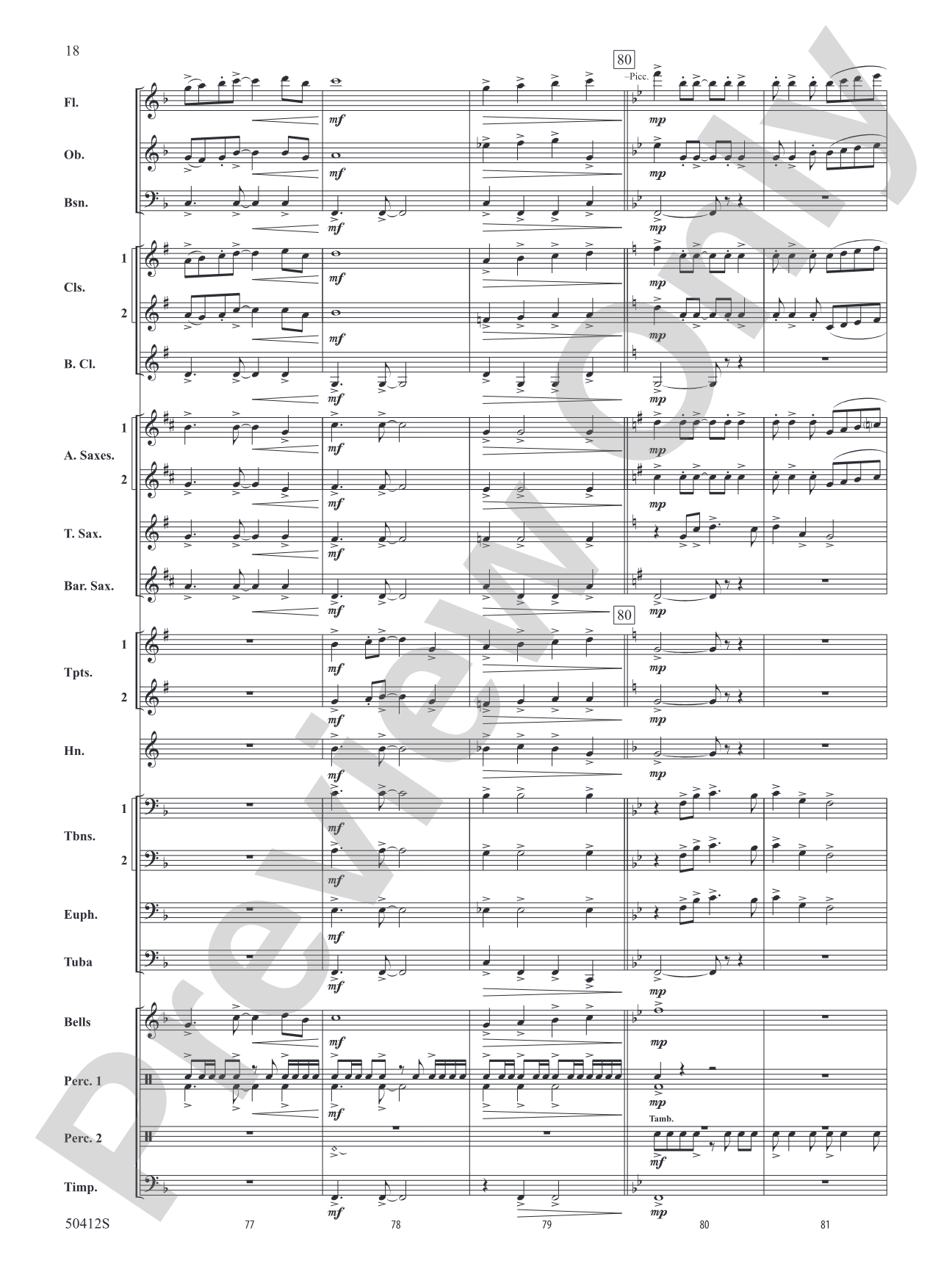 South Fork Legacy: Concert Band Conductor Score & Parts
