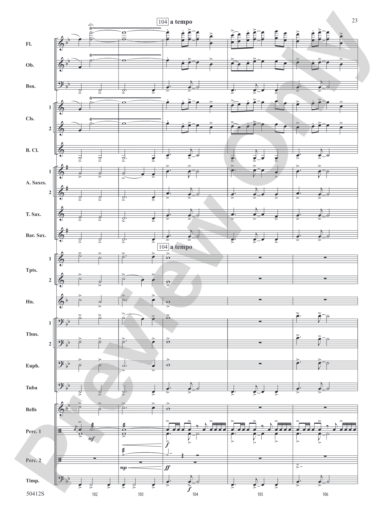 South Fork Legacy: Concert Band Conductor Score & Parts