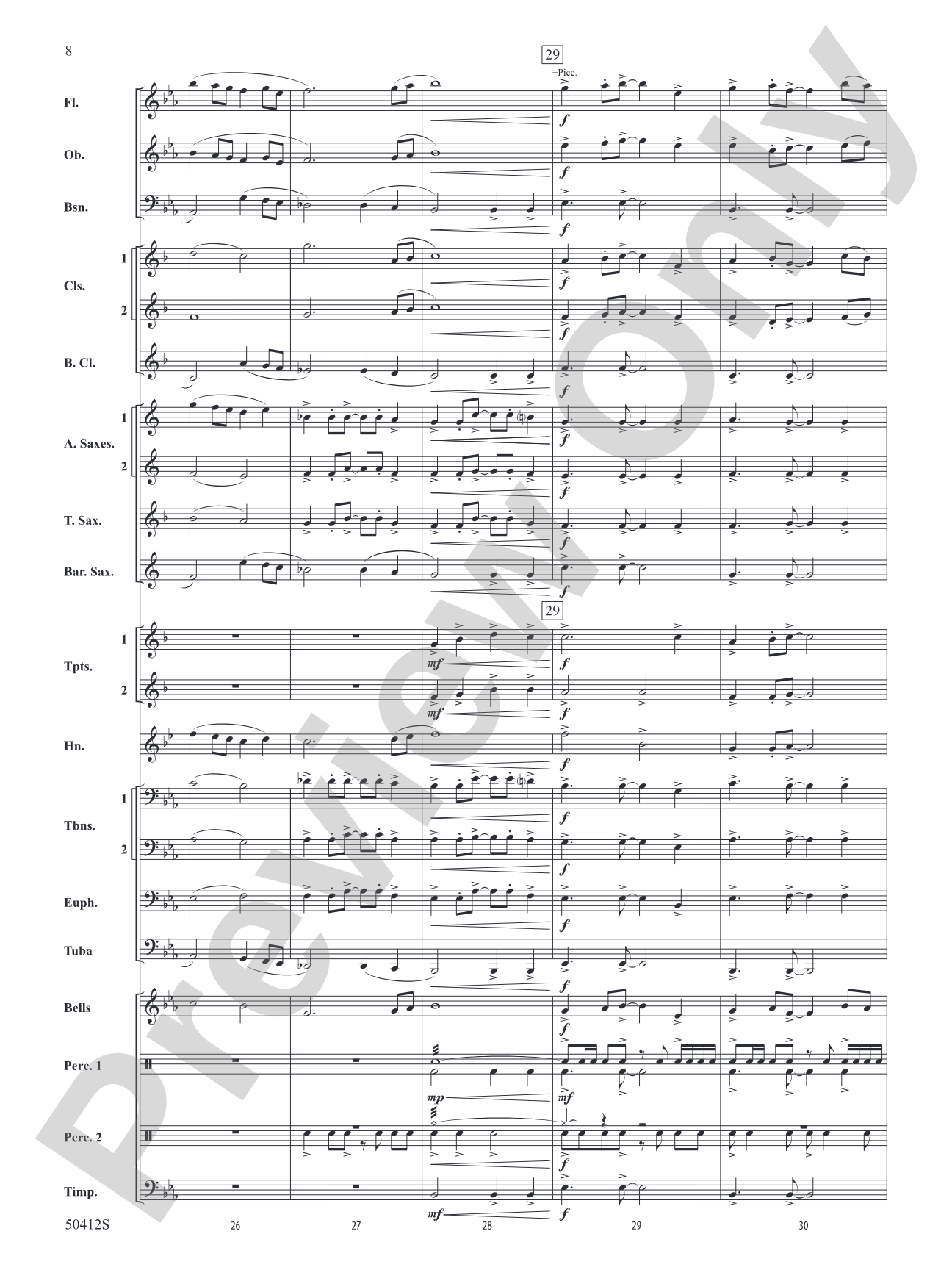 South Fork Legacy: Concert Band Conductor Score & Parts