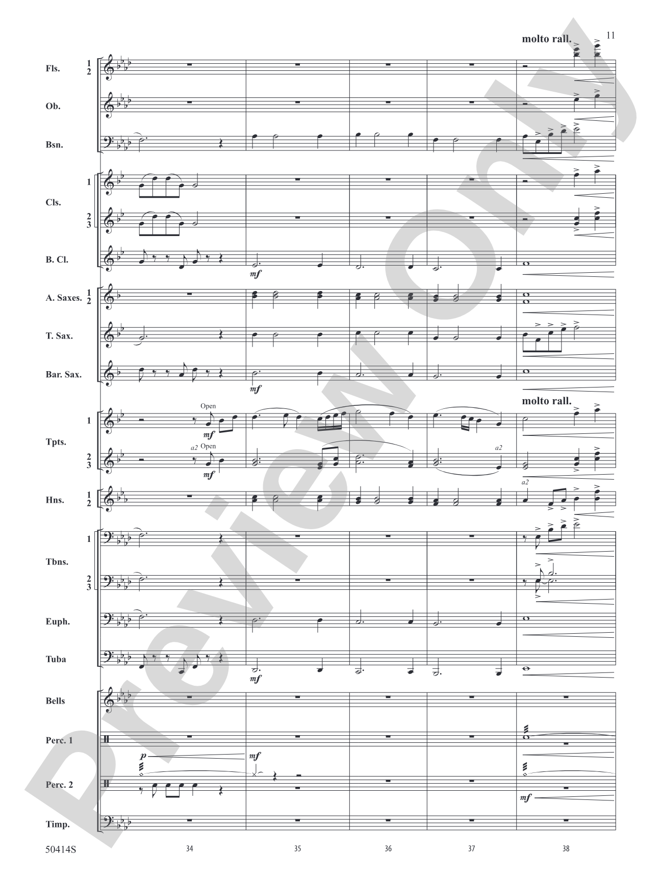 Con Spirito: Concert Band Conductor Score & Parts
