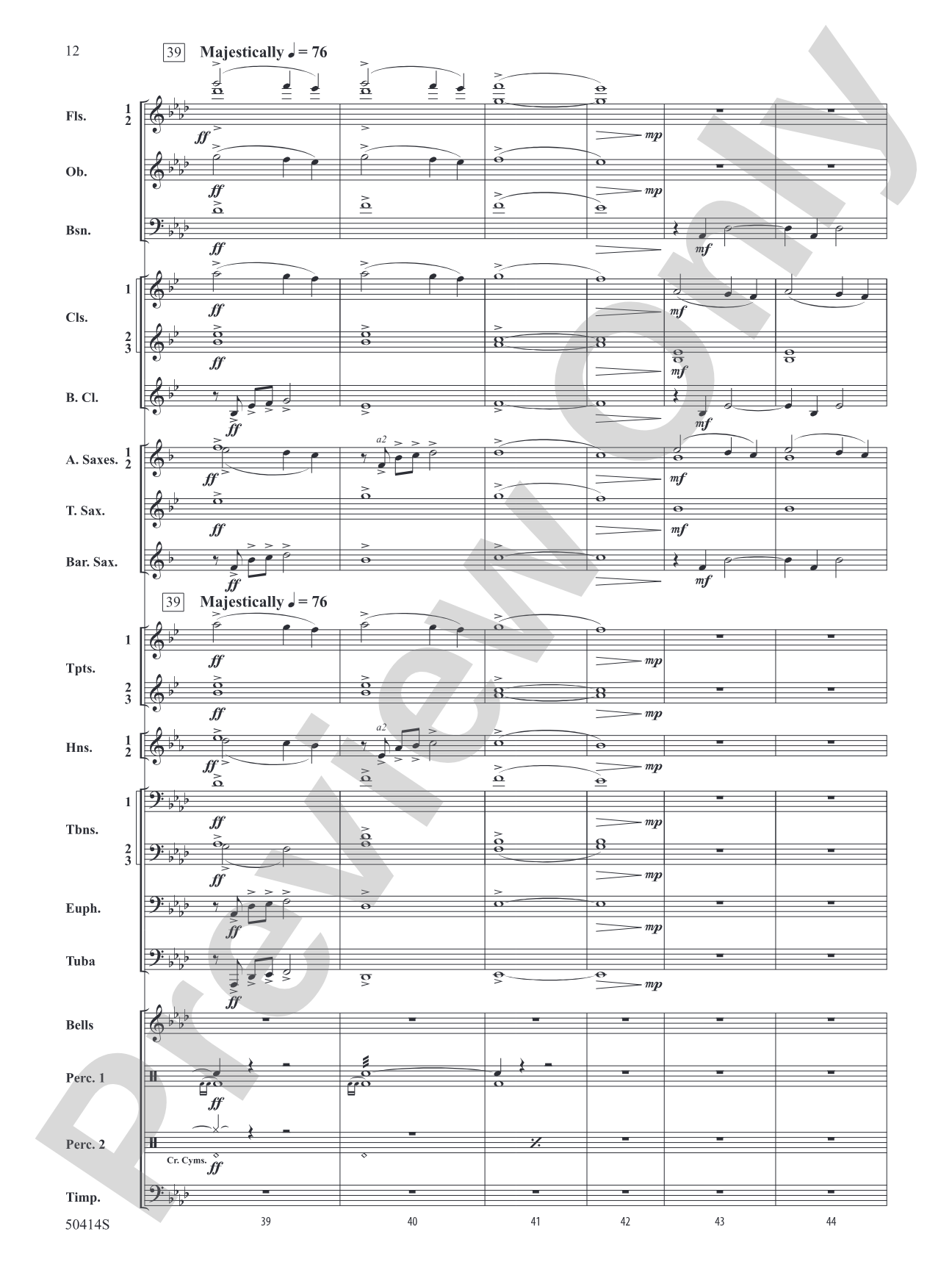 Con Spirito: Concert Band Conductor Score & Parts
