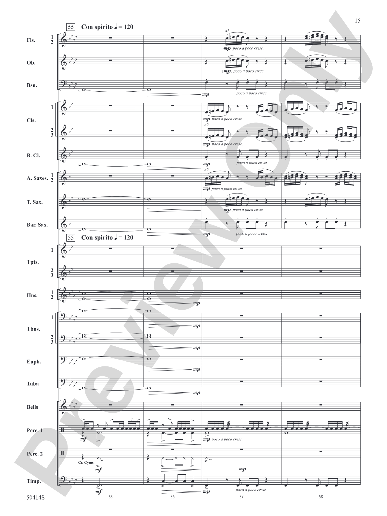 Con Spirito: Concert Band Conductor Score & Parts