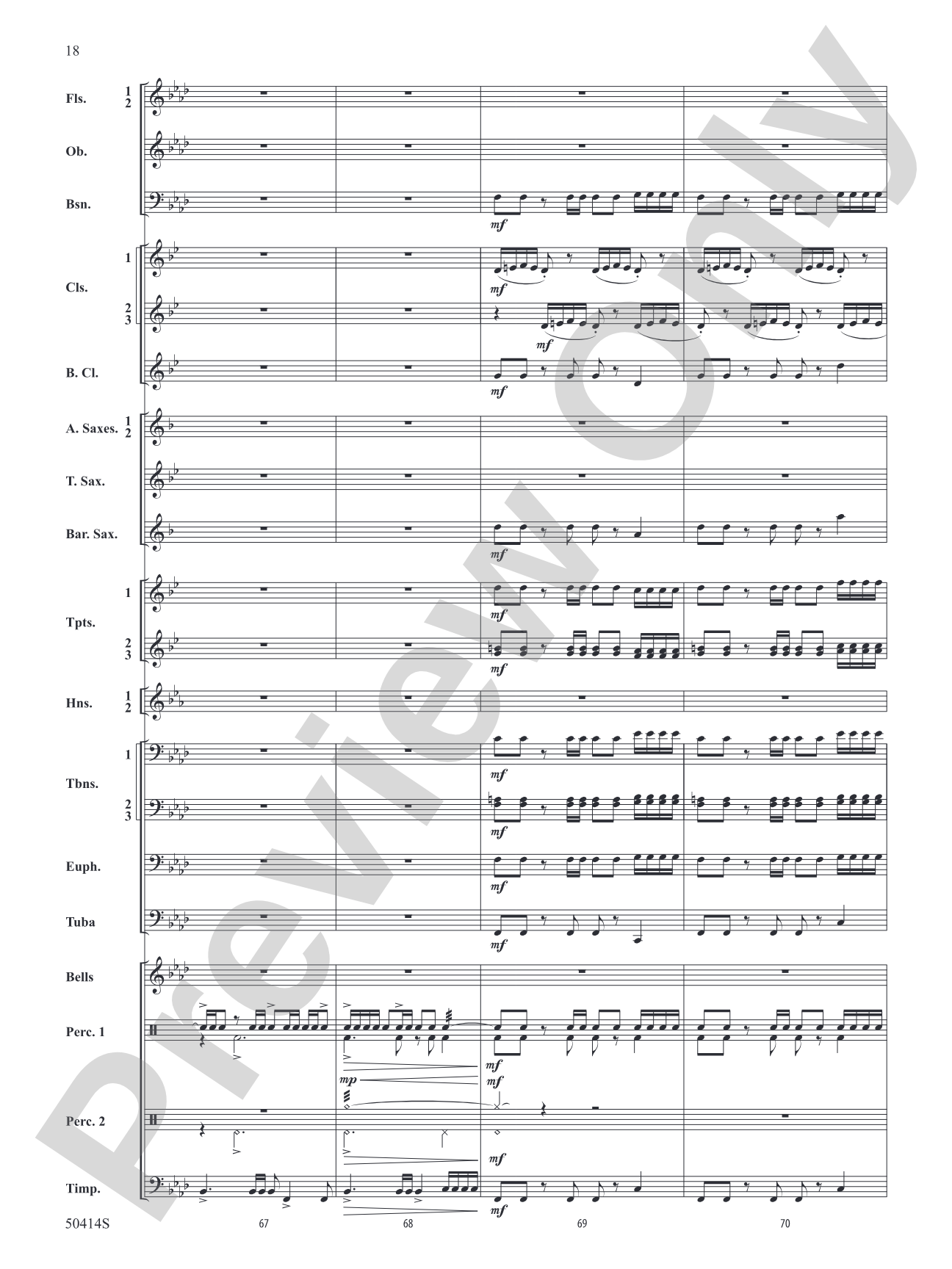 Con Spirito: Concert Band Conductor Score & Parts