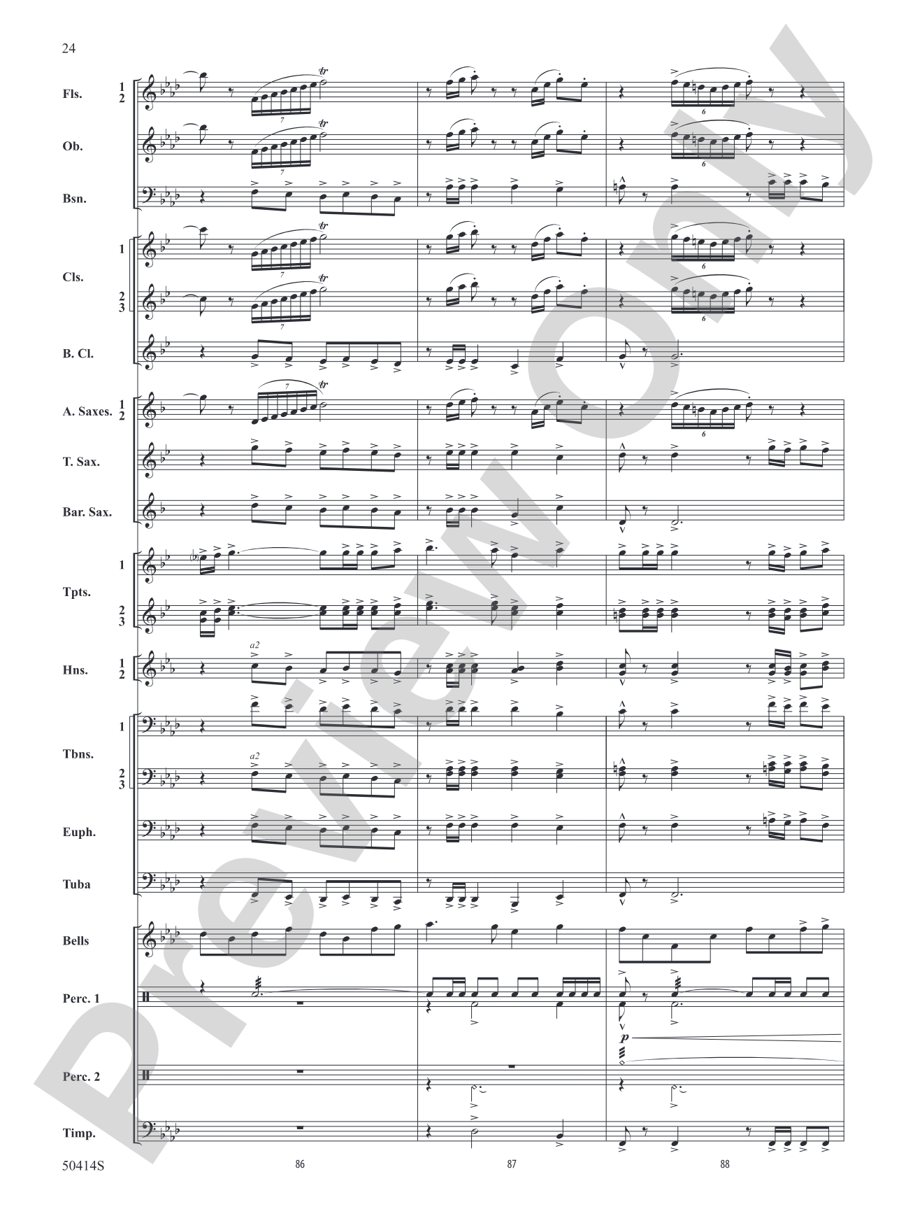 Con Spirito: Concert Band Conductor Score & Parts