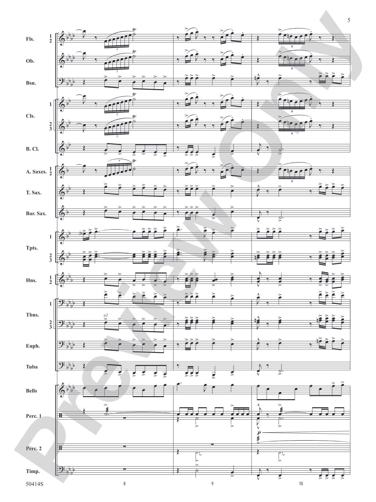 Con Spirito: Concert Band Conductor Score & Parts