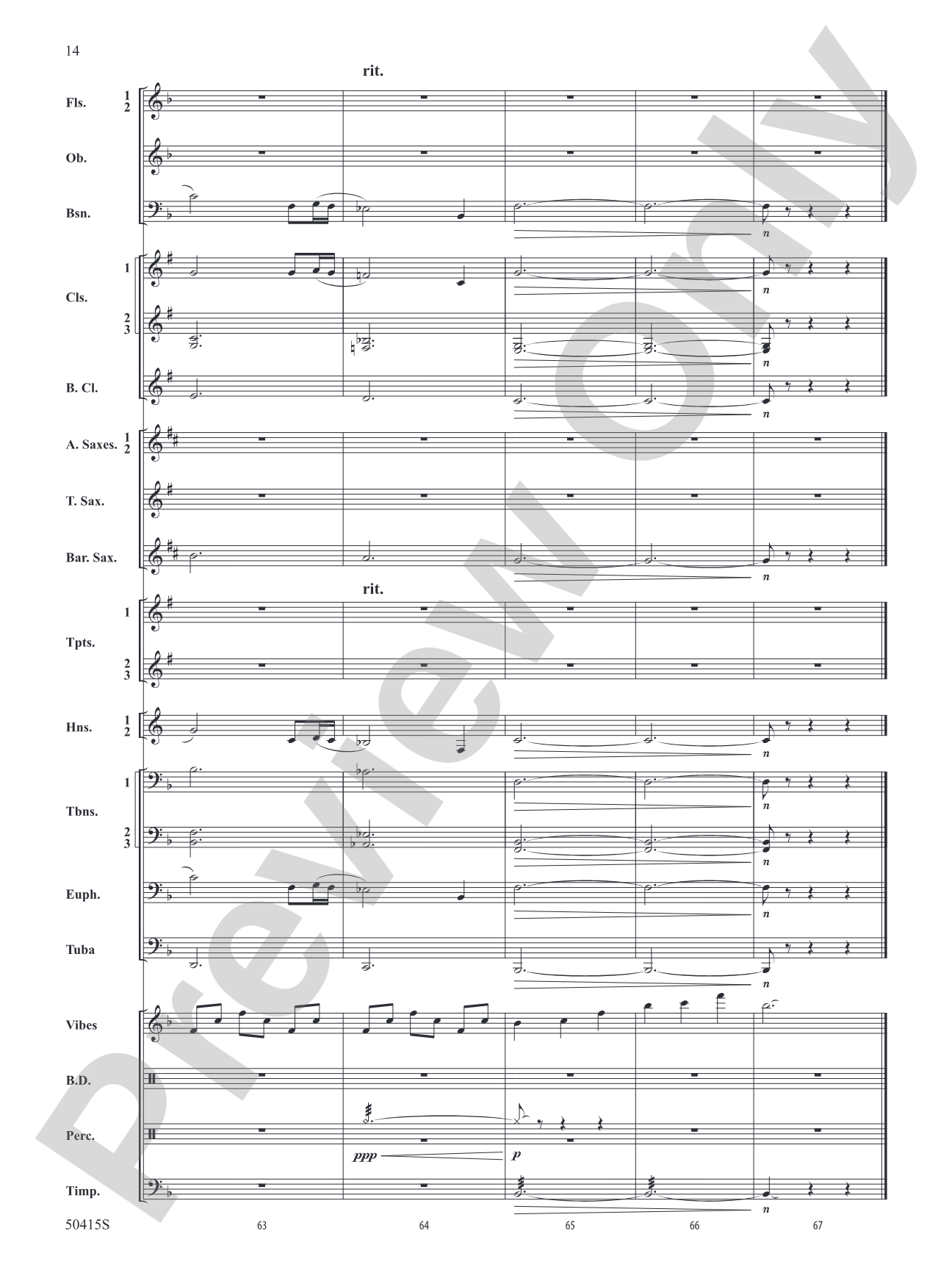 Rise Like the Dawn: Concert Band Conductor Score & Parts