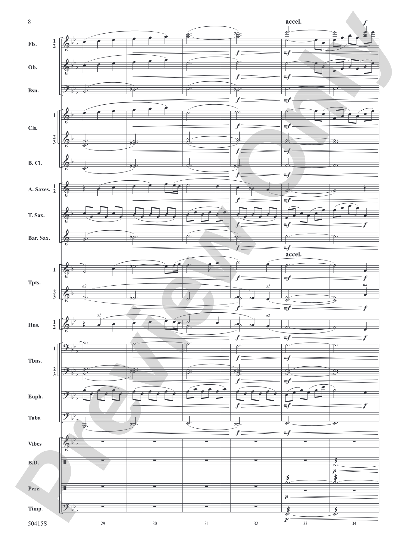 Rise Like the Dawn: Concert Band Conductor Score & Parts
