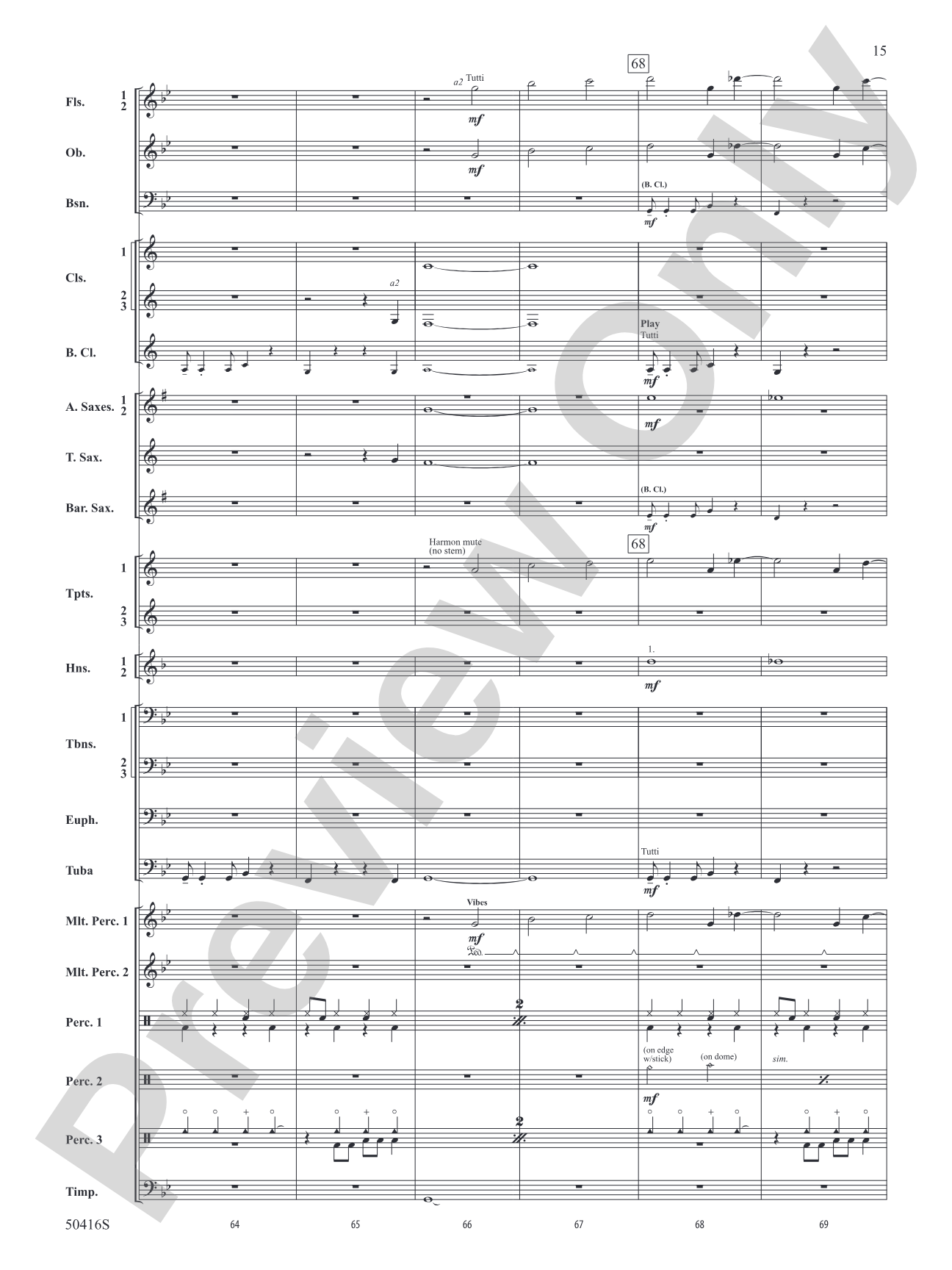 Heist: Concert Band Conductor Score & Parts