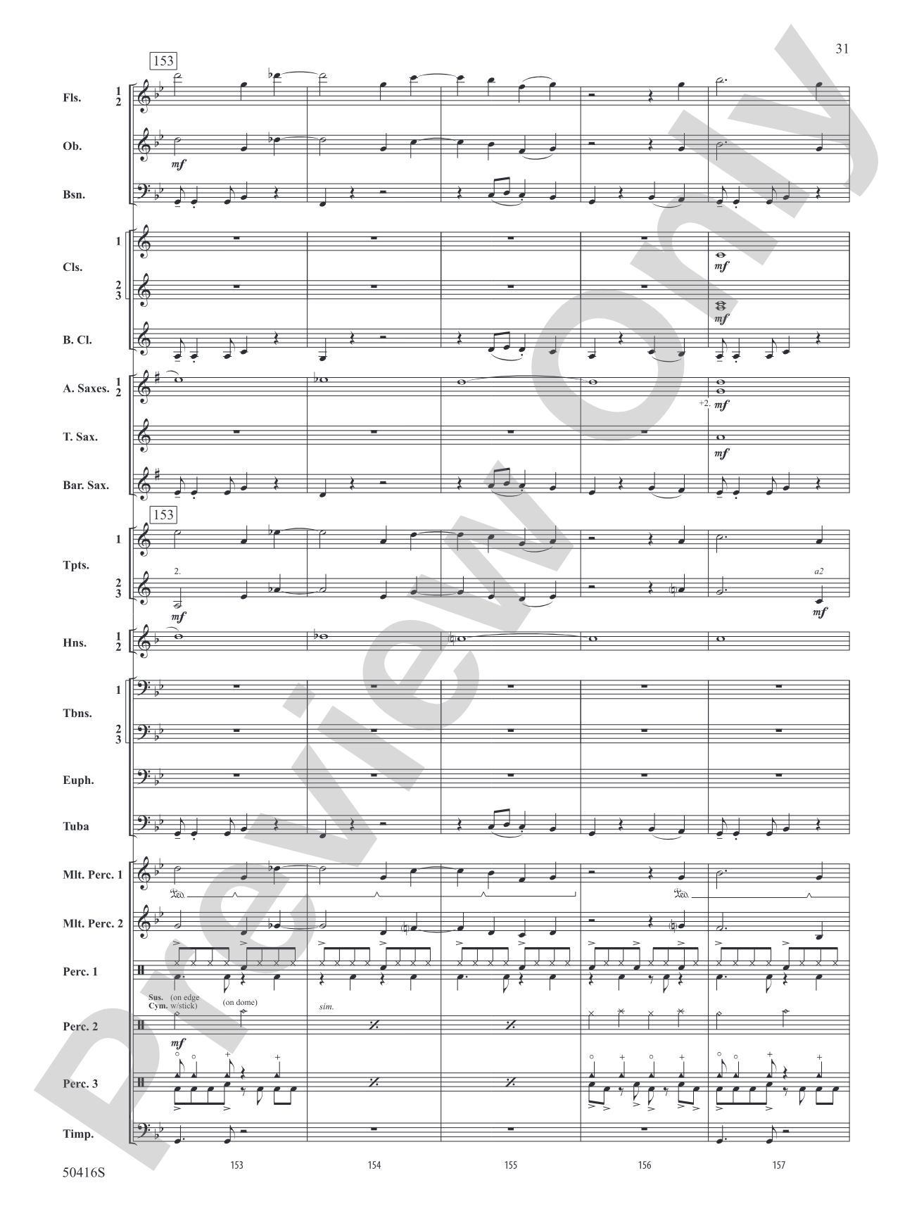 Heist: Concert Band Conductor Score & Parts