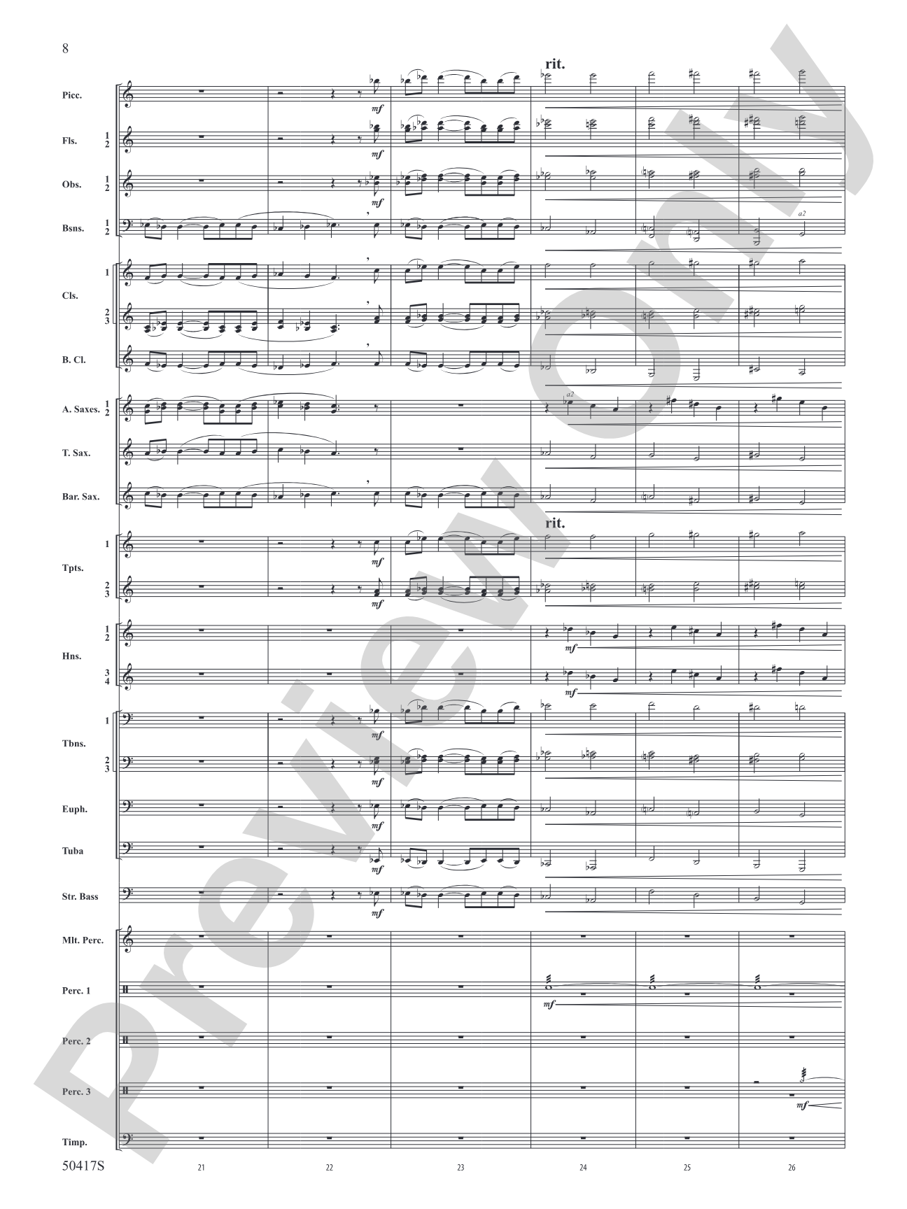 Images of the Sonrise: Concert Band Conductor Score & Parts