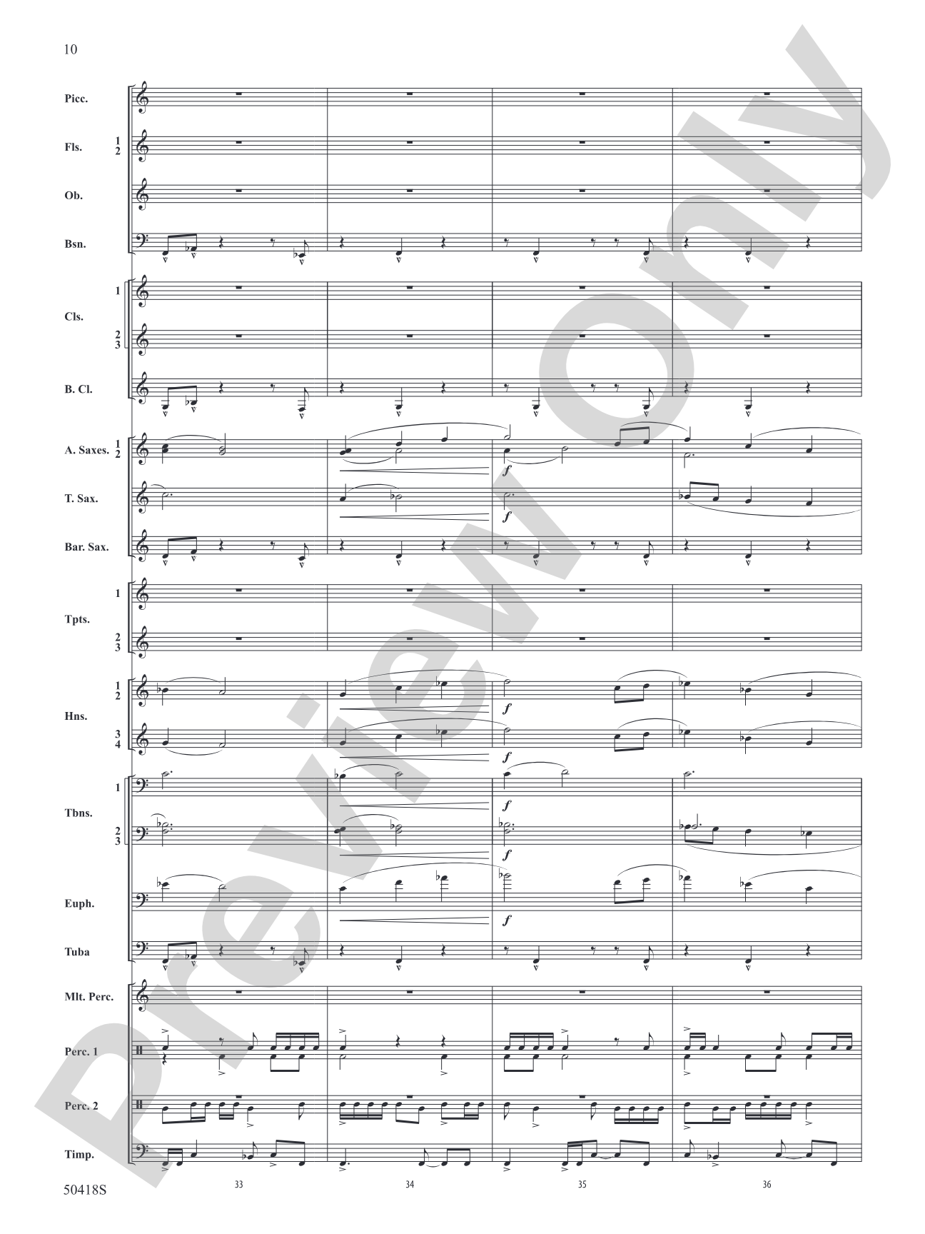 Wolf Moon: Concert Band Conductor Score & Parts