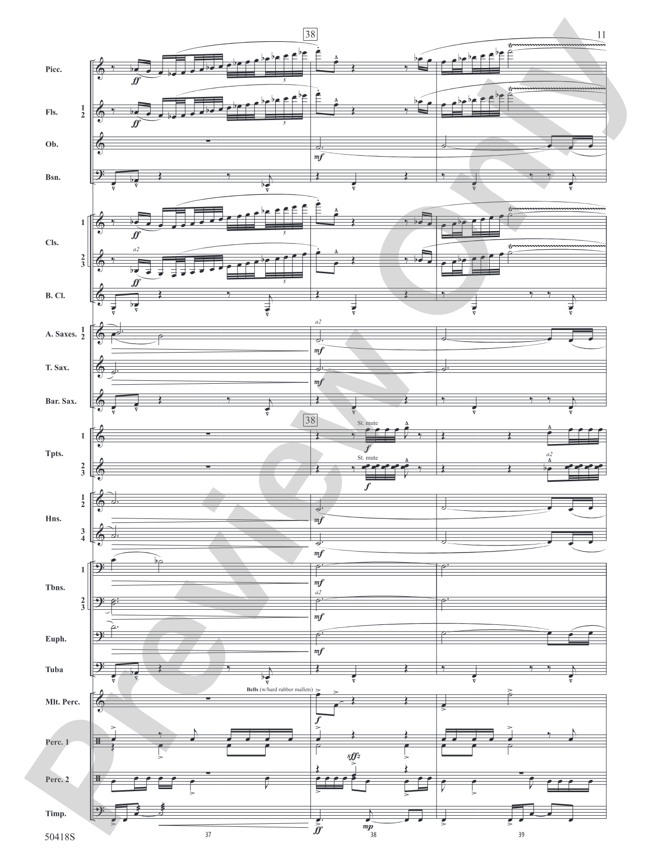 Wolf Moon: Concert Band Conductor Score & Parts