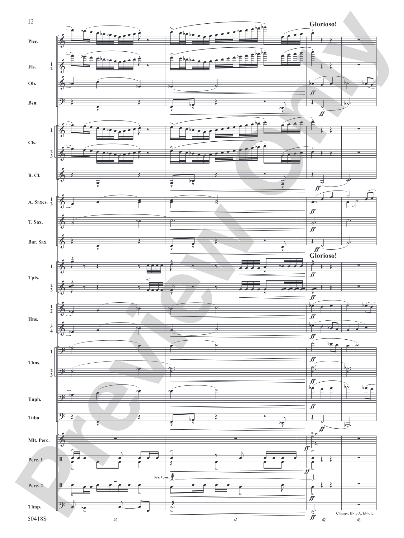 Wolf Moon: Concert Band Conductor Score & Parts