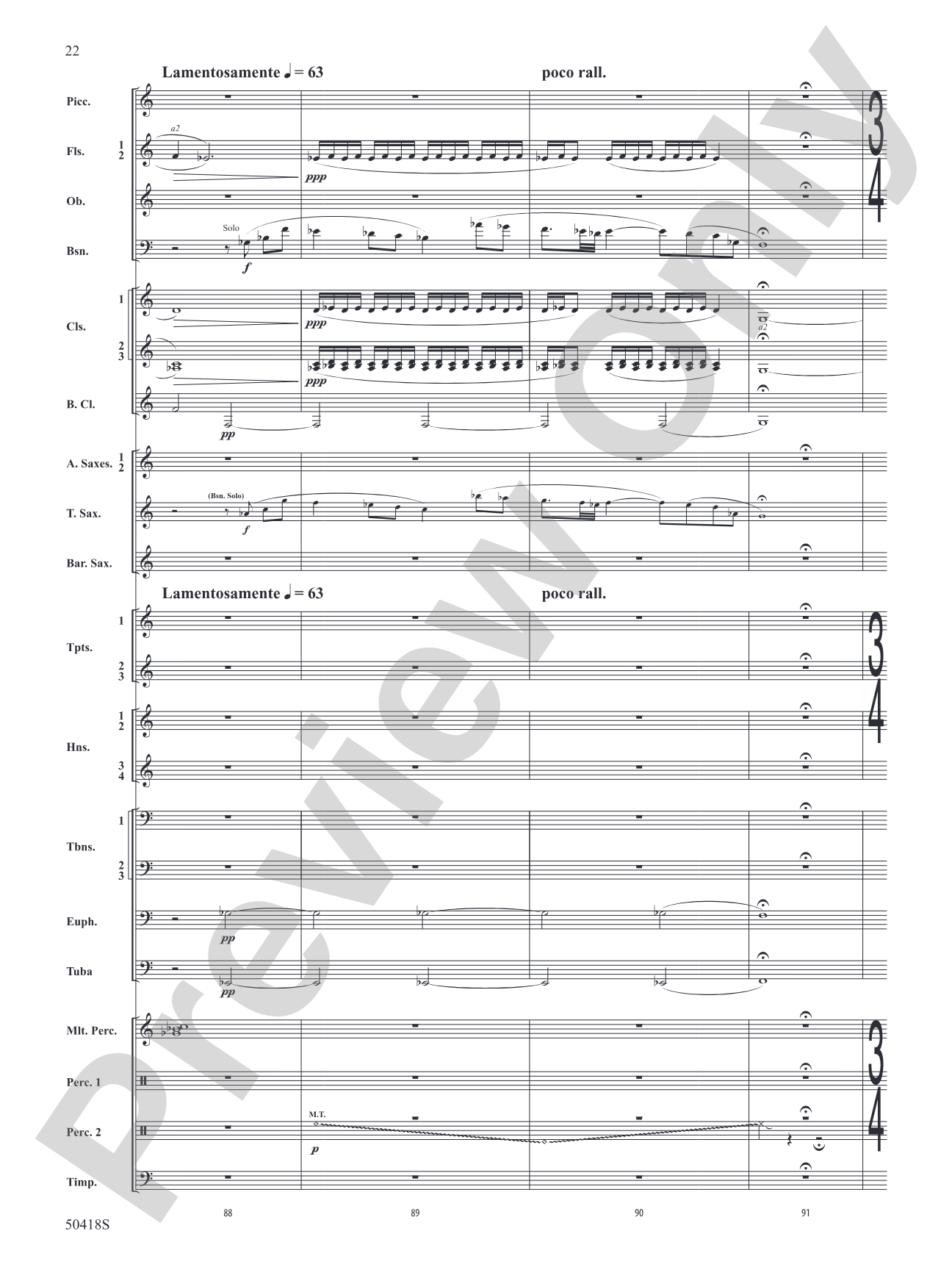 Wolf Moon: Concert Band Conductor Score & Parts