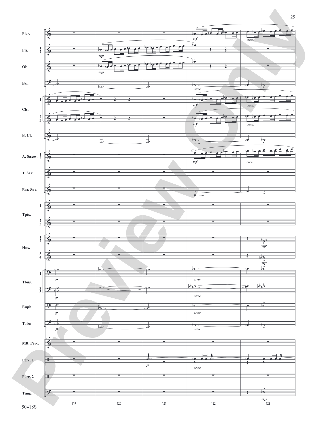 Wolf Moon: Concert Band Conductor Score & Parts