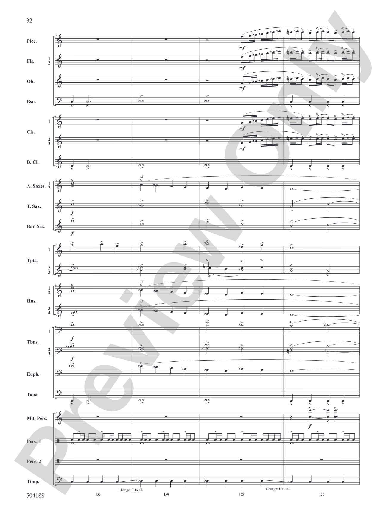 Wolf Moon: Concert Band Conductor Score & Parts