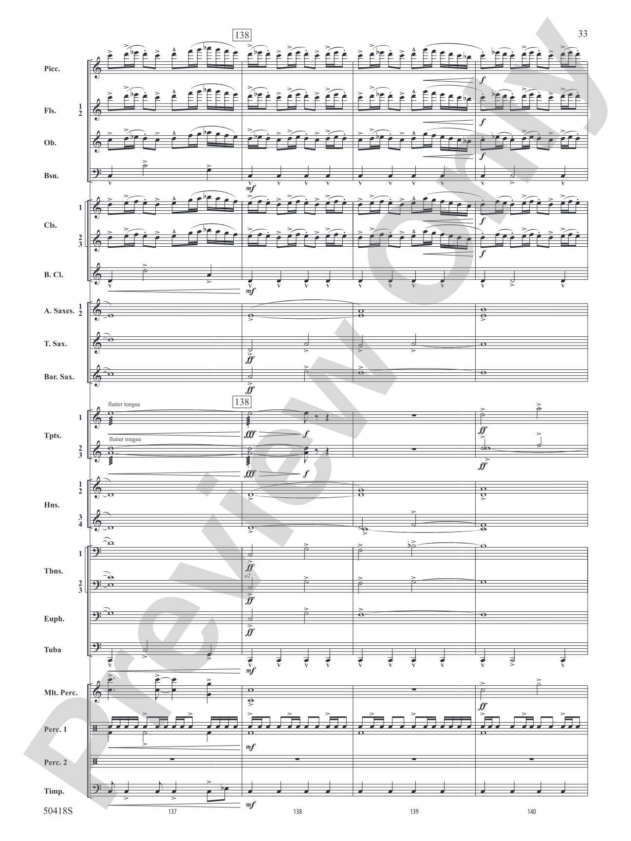 Wolf Moon: Concert Band Conductor Score & Parts